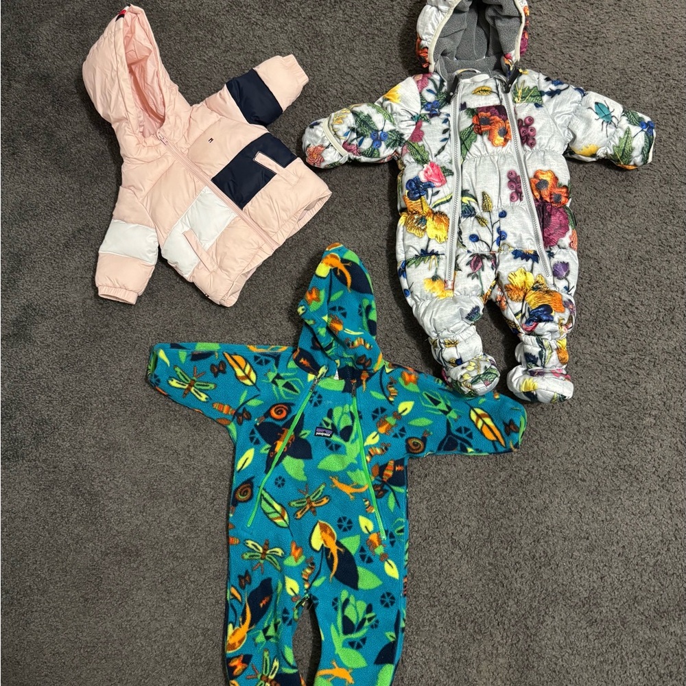 Baby coats (Tommy Hilfiger, Patagonia, Molo)